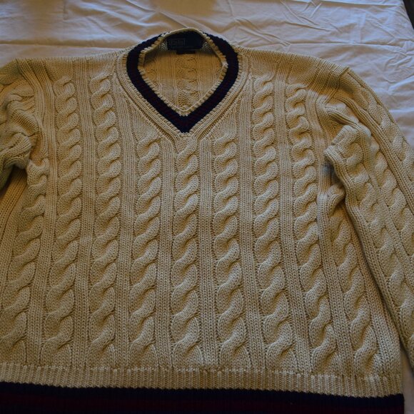 Men's thick cable knit sweater - Picture 1 of 4